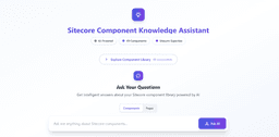How I Built an AI-Powered Sitecore Component Assistant