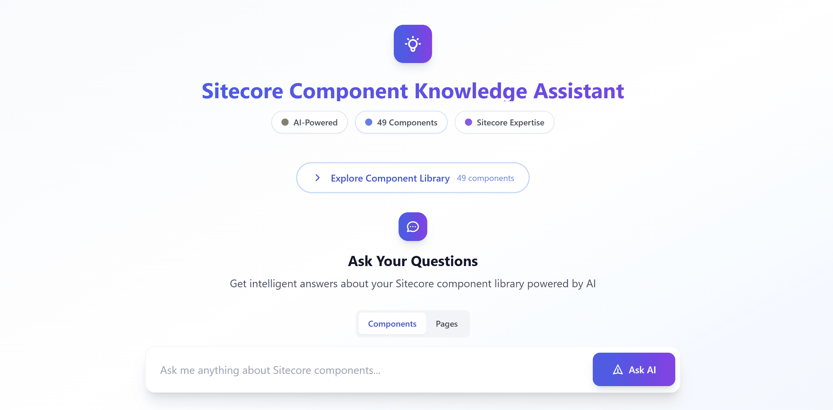 How I Built an AI-Powered Sitecore Component Assistant
